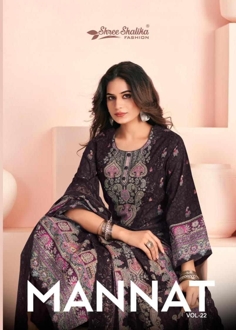 shree shalika mannat vol 22 series 22001-22006 cotton lawn wholesale suit