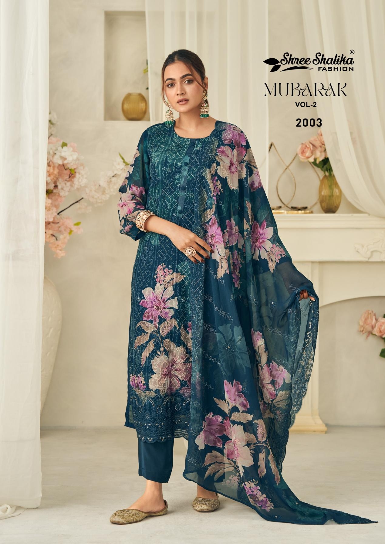 shree shalika mubarak vol 2 series 2001-2006 georgette wholesale suit 