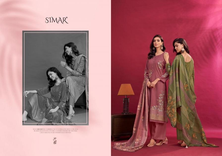 simar glossy isharat series 5411 LAWN COTTON wholesale suit