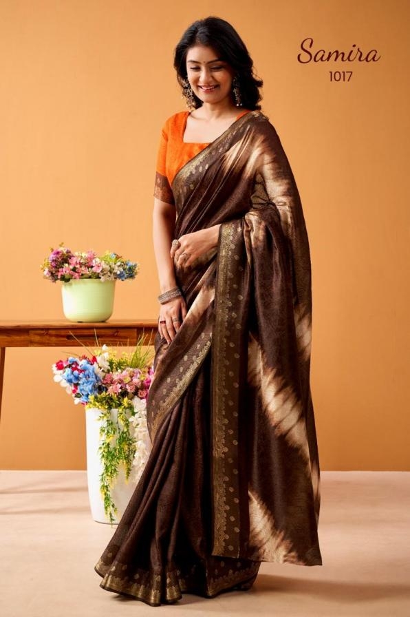 sr sarees samira series 1011-1020 silk jacquard wholesale saree 