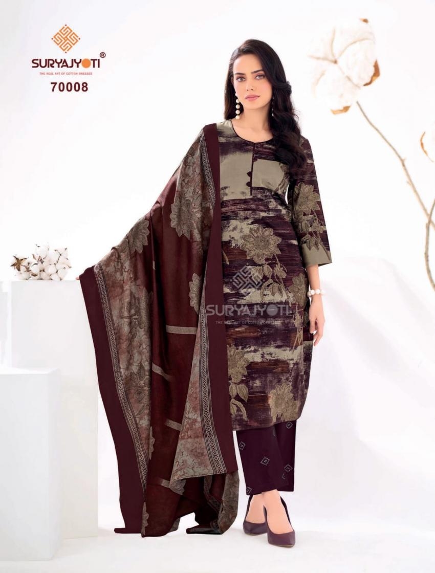 suryajyoti trendy cotton vol 70 series 70001-70020 COTTON wholesale suit in surat 