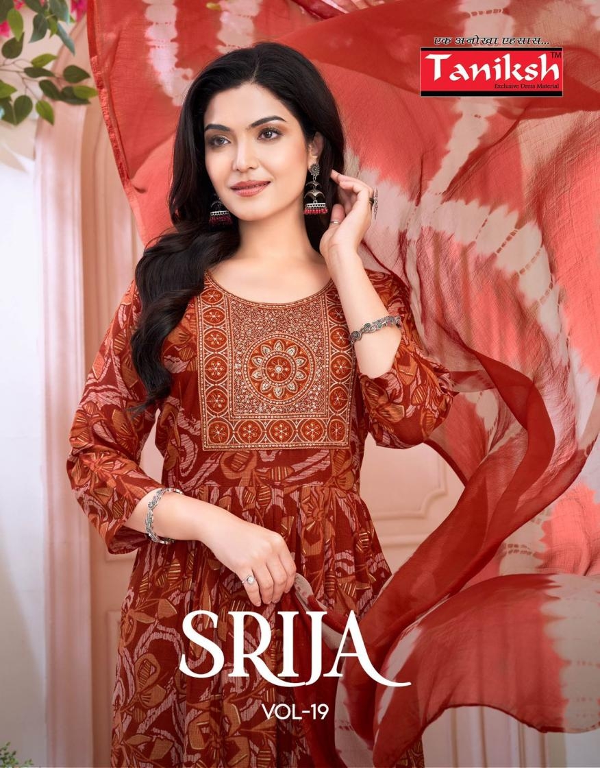 taniksh srija vol 19 series 1901-1908 capsule print wholesale readymade suit 