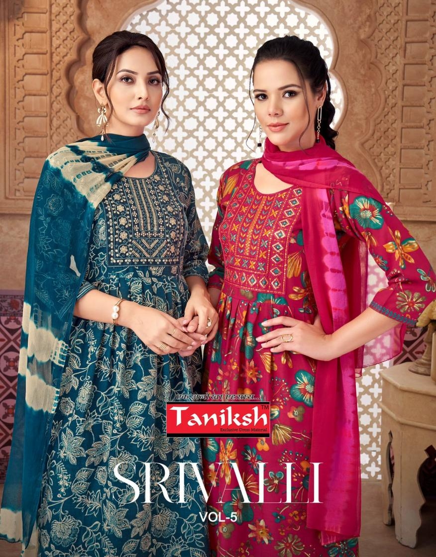 taniksh srivalli vol 5 series 5001-5008 capsule wholesale suit
