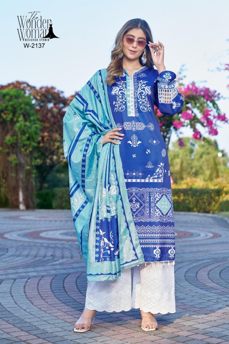 the wonder women 2137 Premium Imported Cotton Satin in wholesale surat