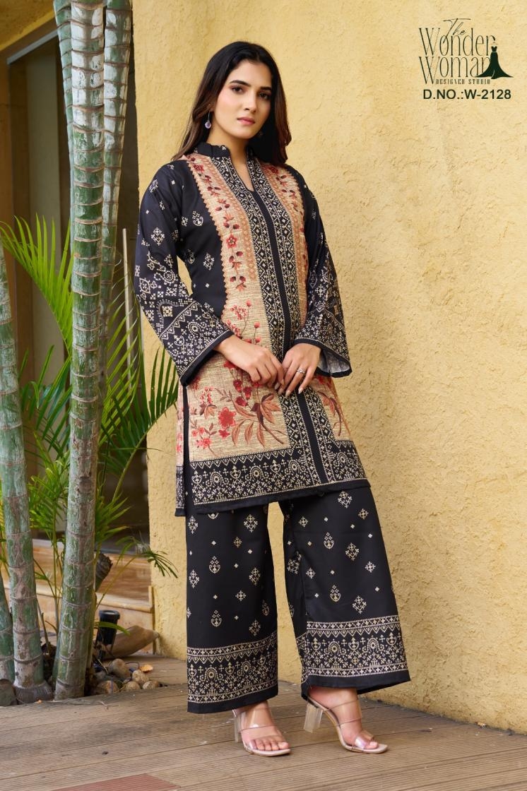 the wonder women series 2128 Blended Reyon suit in wholesale surat