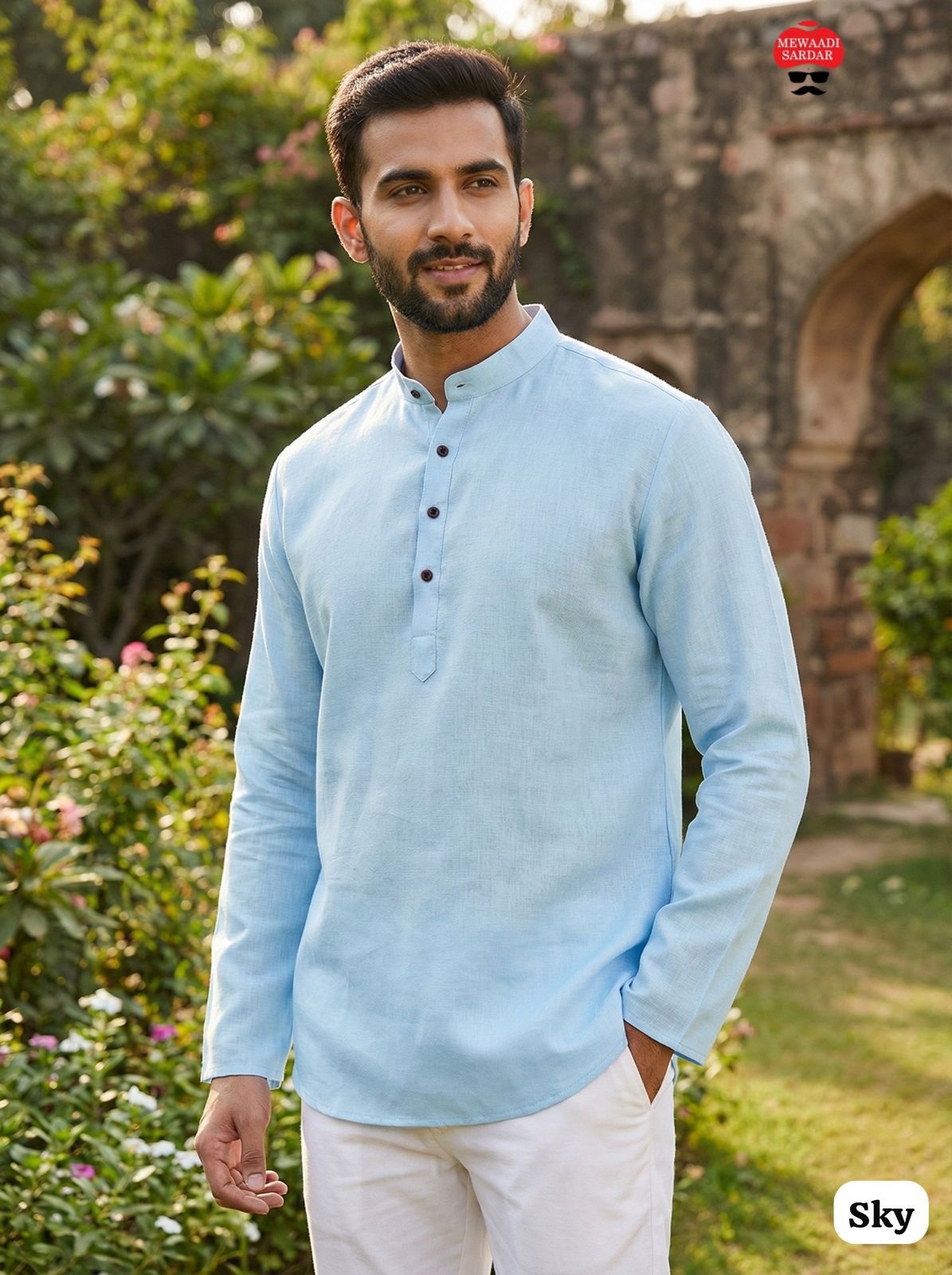 Tradition Khadi Linen Short Kurta for every function 