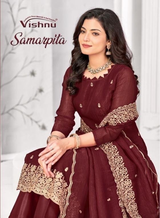 vishnu samarpita series 60001-60010 CRUNCHY BLOOMING wholesale suit