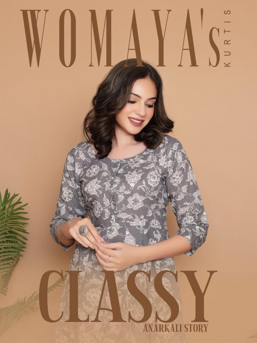 womayas classy anarkali story cotton wholesale suit in surat 