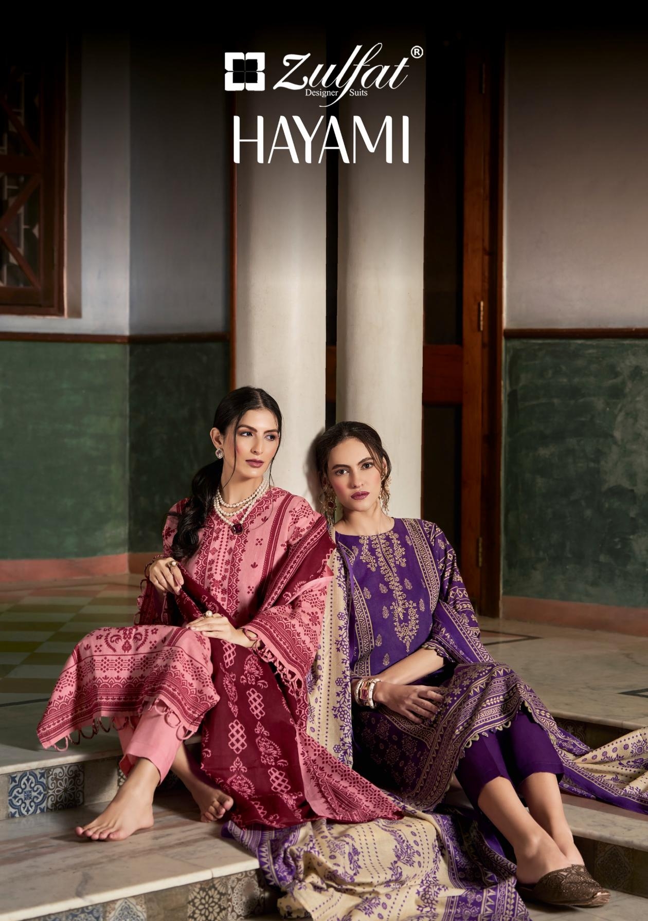 zulfat hayami series 706001-706008 cotton wholesale suit in surat