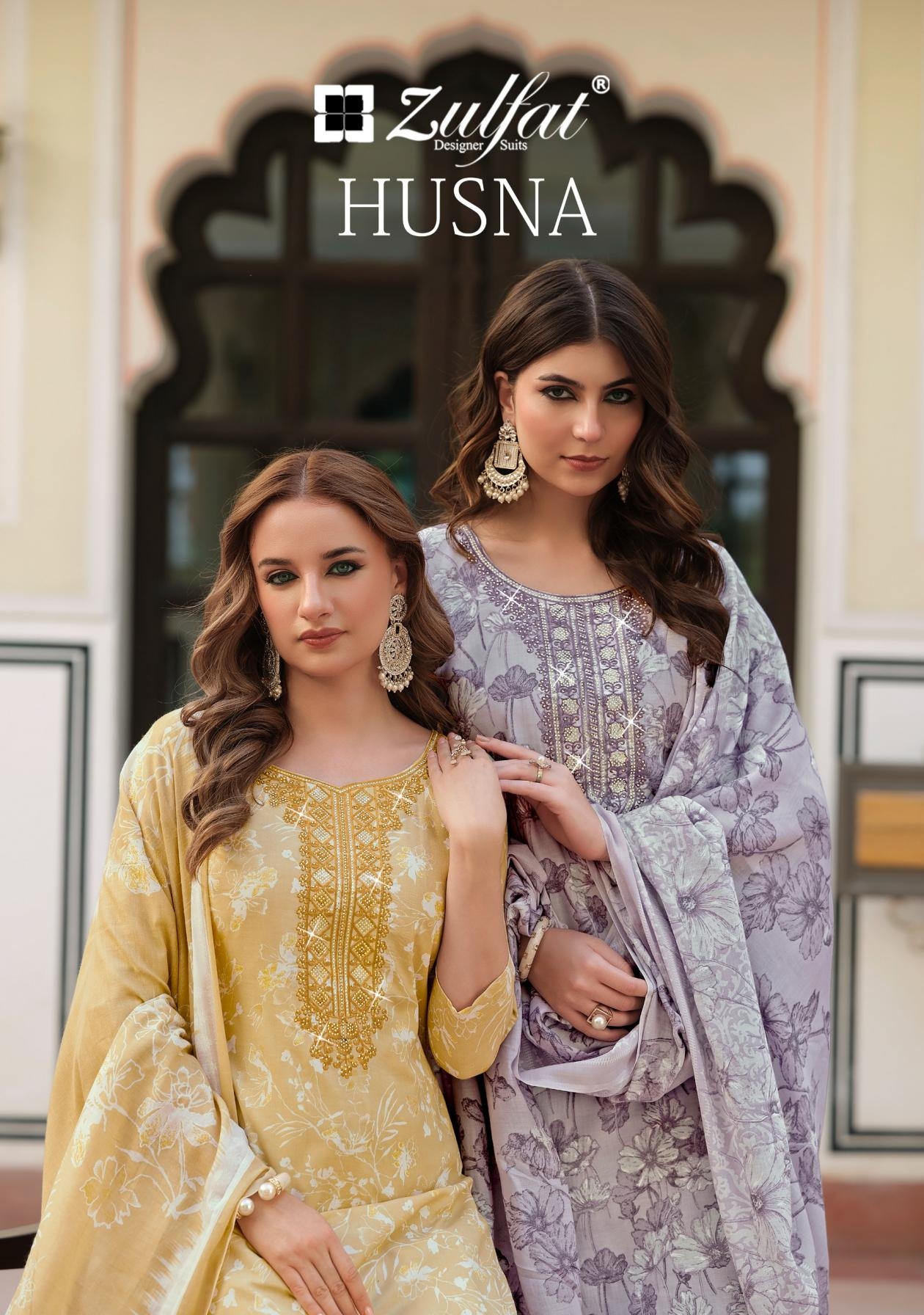 zulfat husna series 712001-712006 pure Cotton wholesale readymade suit