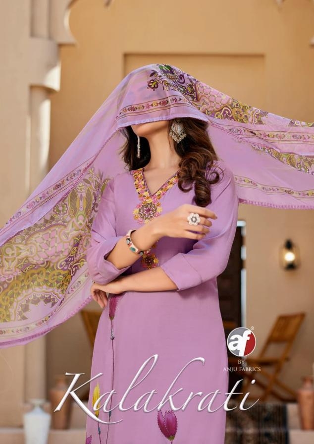 anju fab kalakrati series 5031-5036 modal silk wholesale suit 