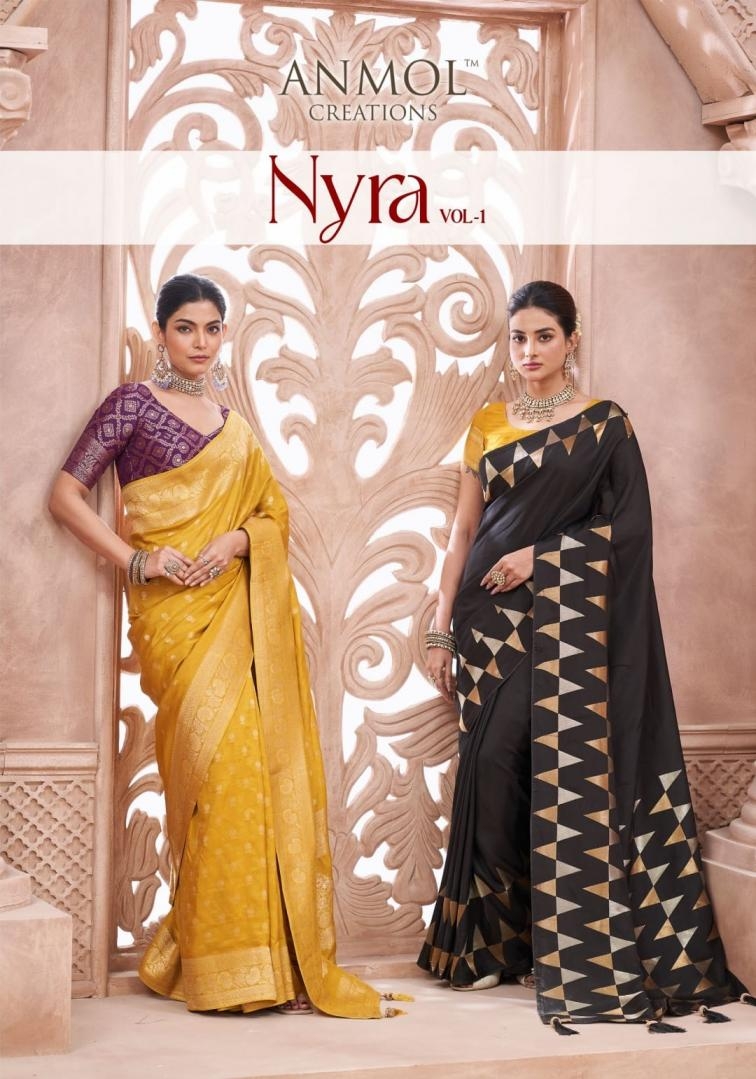anmol creation nyra vol 1 series 3001-3008 premium sarees