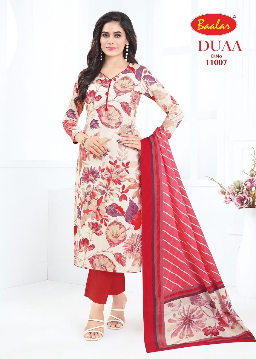 Baalar Duaa Vol-1 series 11007-11020 Heavy Cotton wholesale suit 