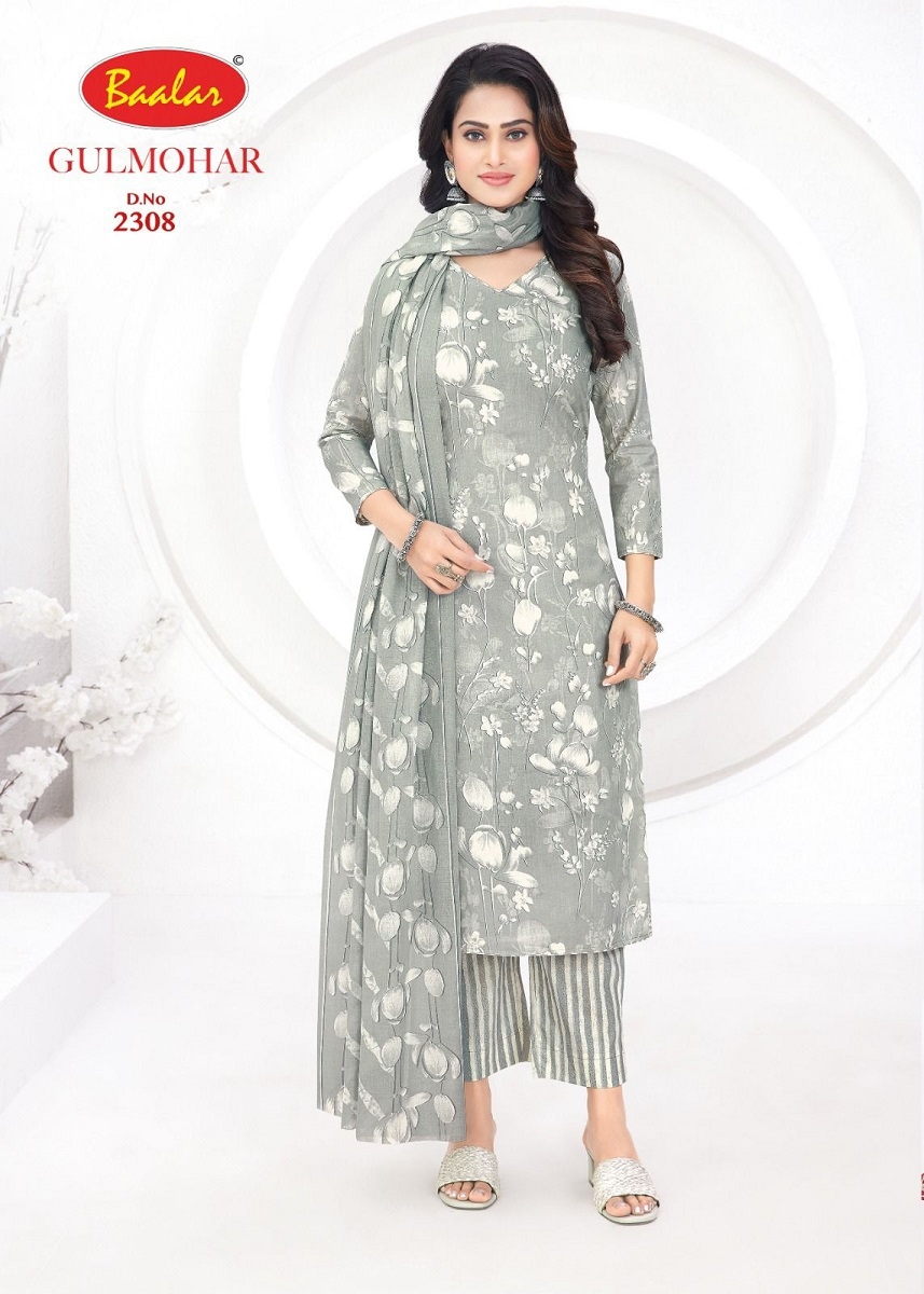 Baalar Gulmohar Vol-3 series 2304-2316 Heavy Cotton wholesale suit 