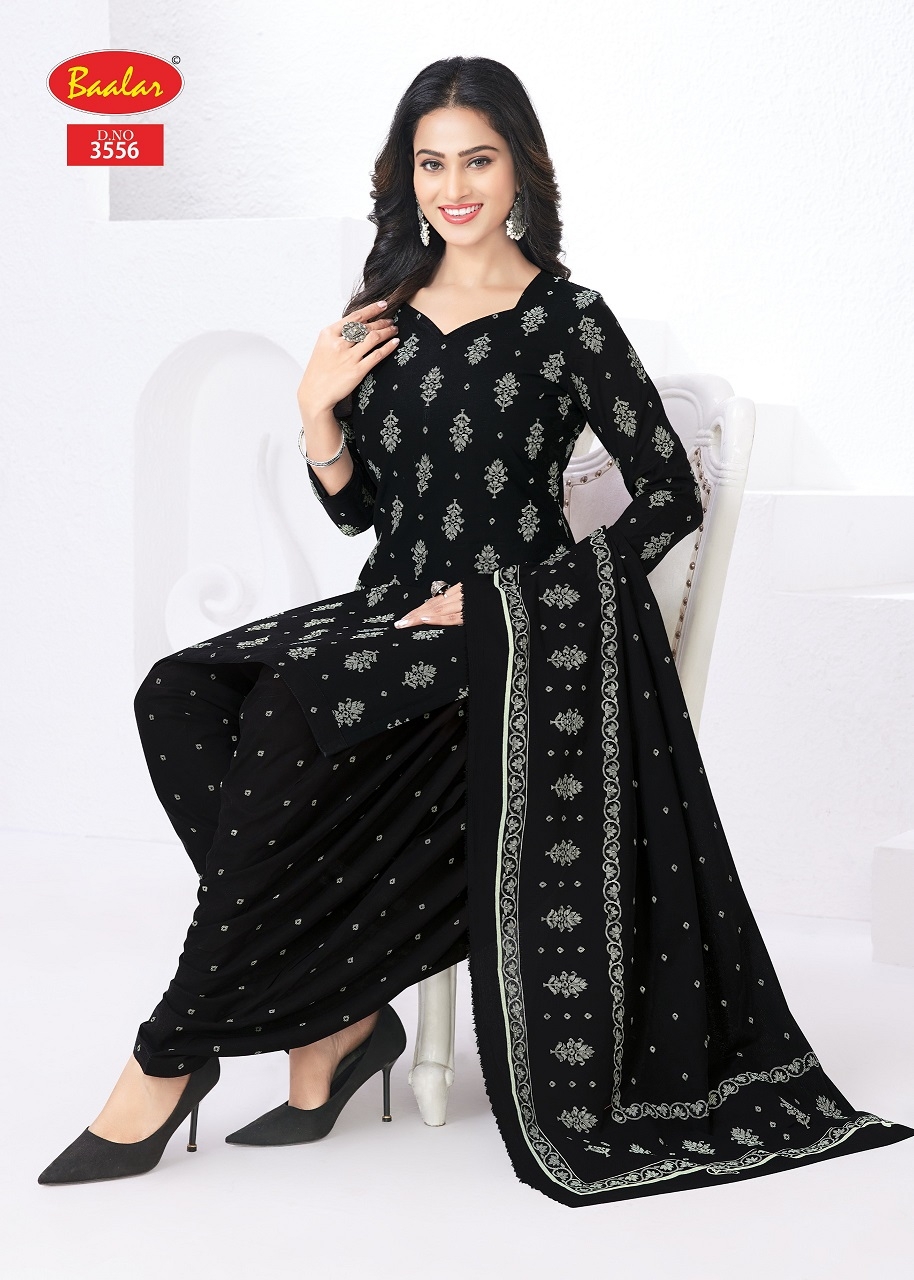 Baalar Zaara Patiyala Vol-35 series 3555-3575 Heavy Cotton wholesale suit 