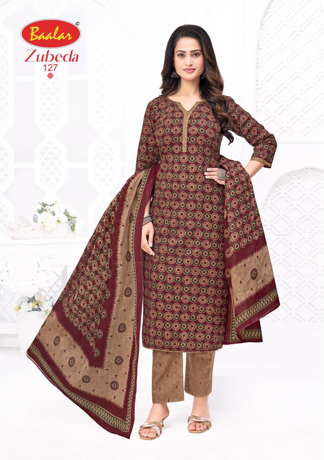 Baalar Zubeda Vol- 28 series 124-139 Heavy Cotton wholesale suit