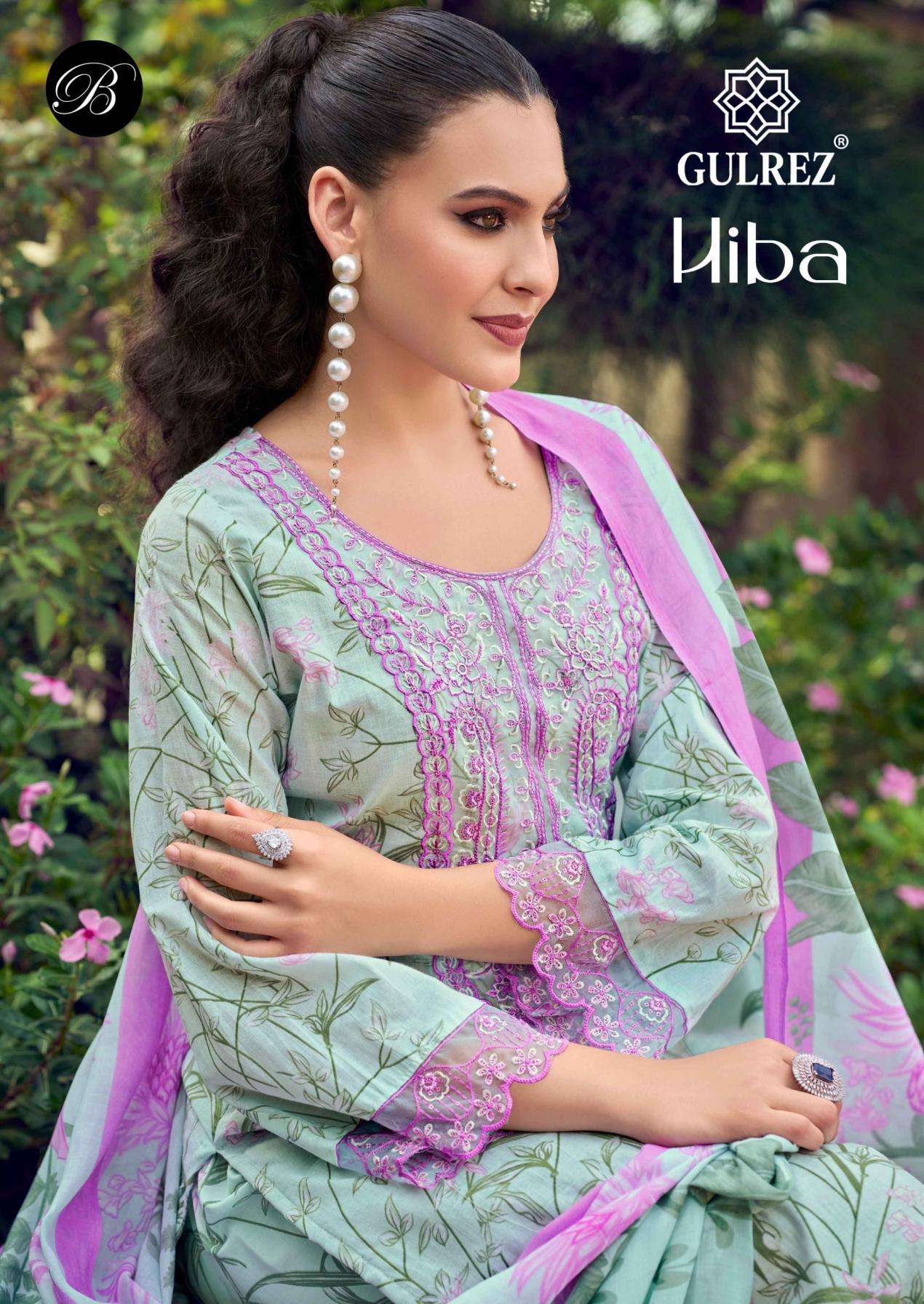 belliza gulrez hiba series 336001-336006 cotton readymade suit