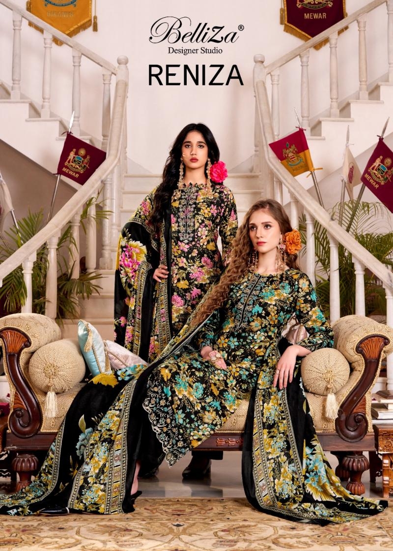 belliza reniza series 953001-953004 viscose rayon readymade suit 