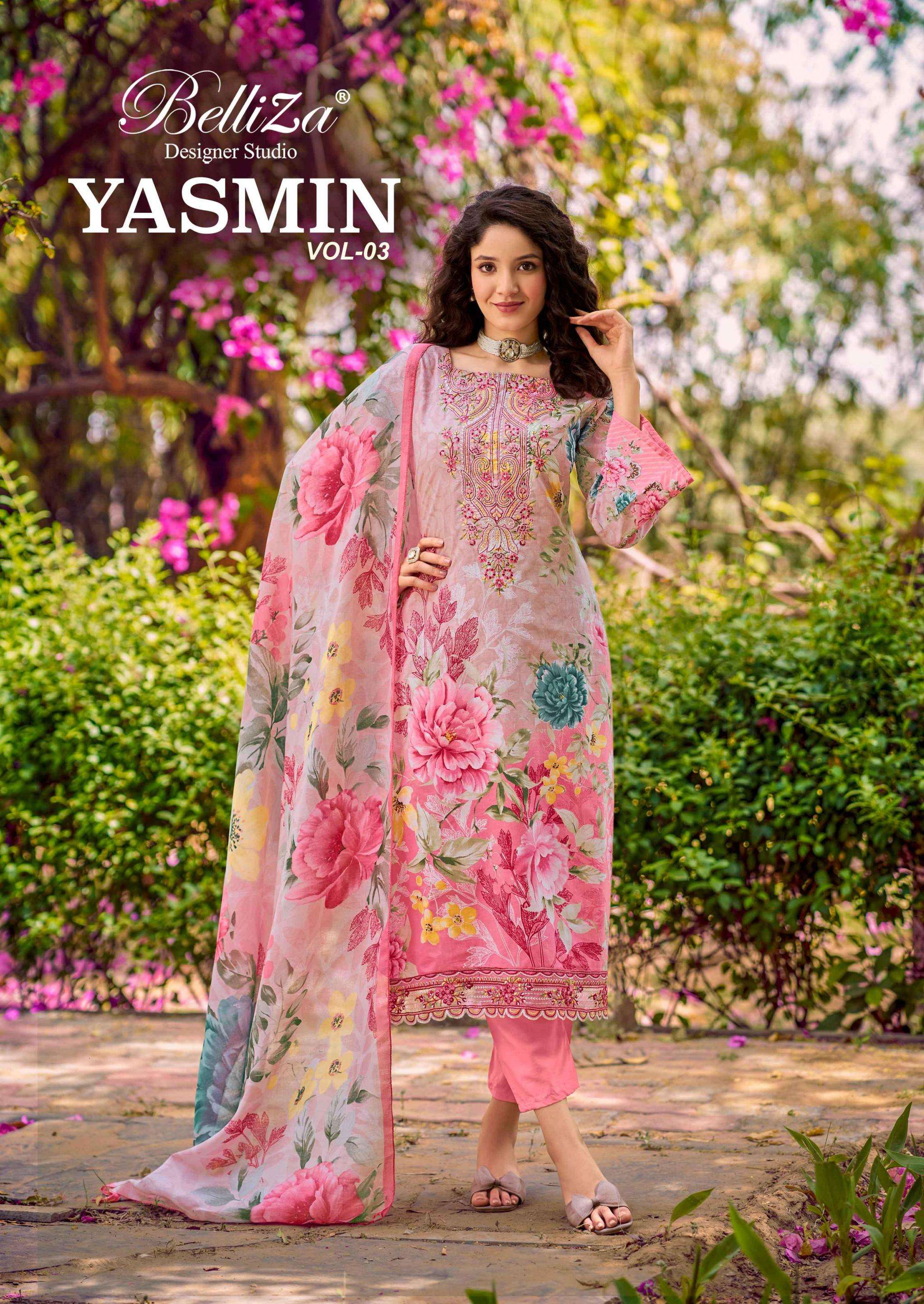 belliza yasmin vol 3 series 904001-904006 Pure Cotton readymade suit
