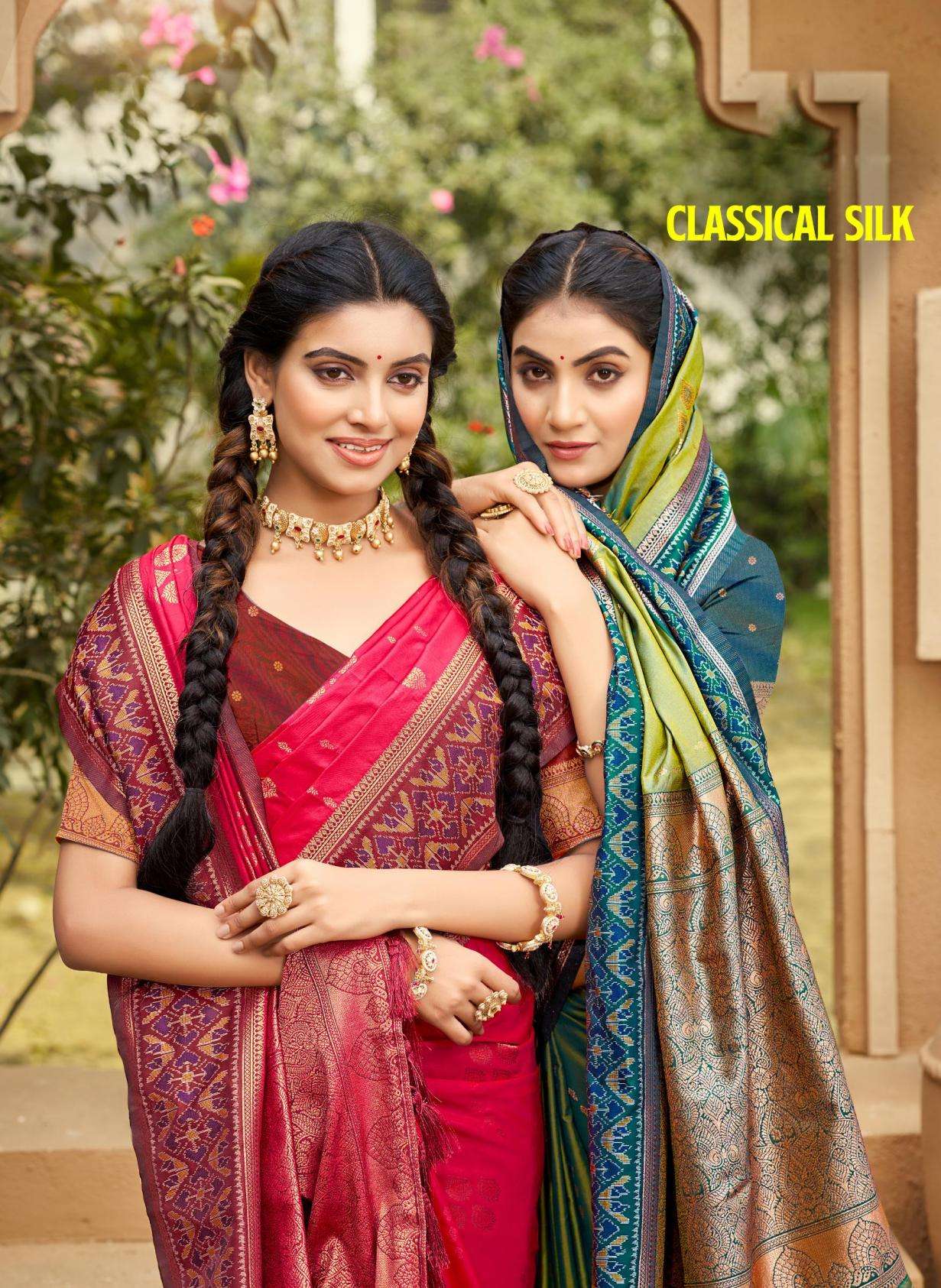 Bunawat Classical Silk series 1001-1006 SOFT SILK wholesale saree