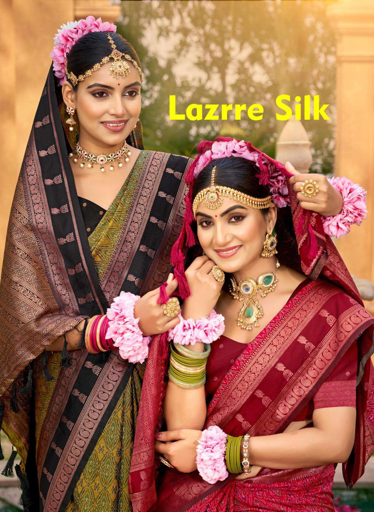 Bunawat Lazrre Silk series 1001-1006 soft silk wholesale saree