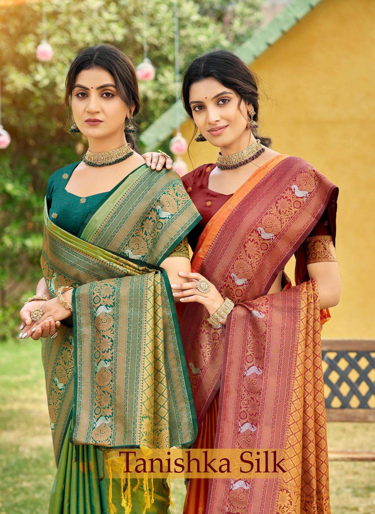 Bunawat Tanishka Silk SERIES 1001-1008 soft silk wholesale saree