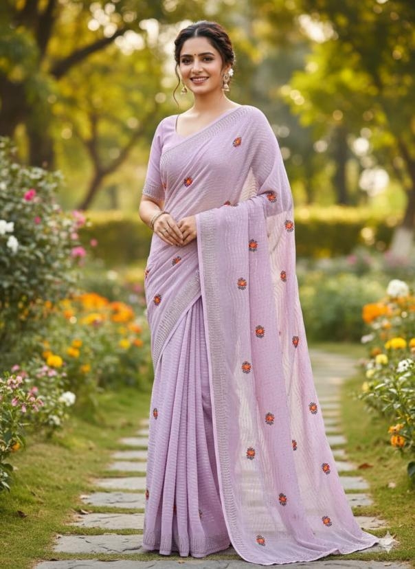 ds 717 georgette sequence work sarees
