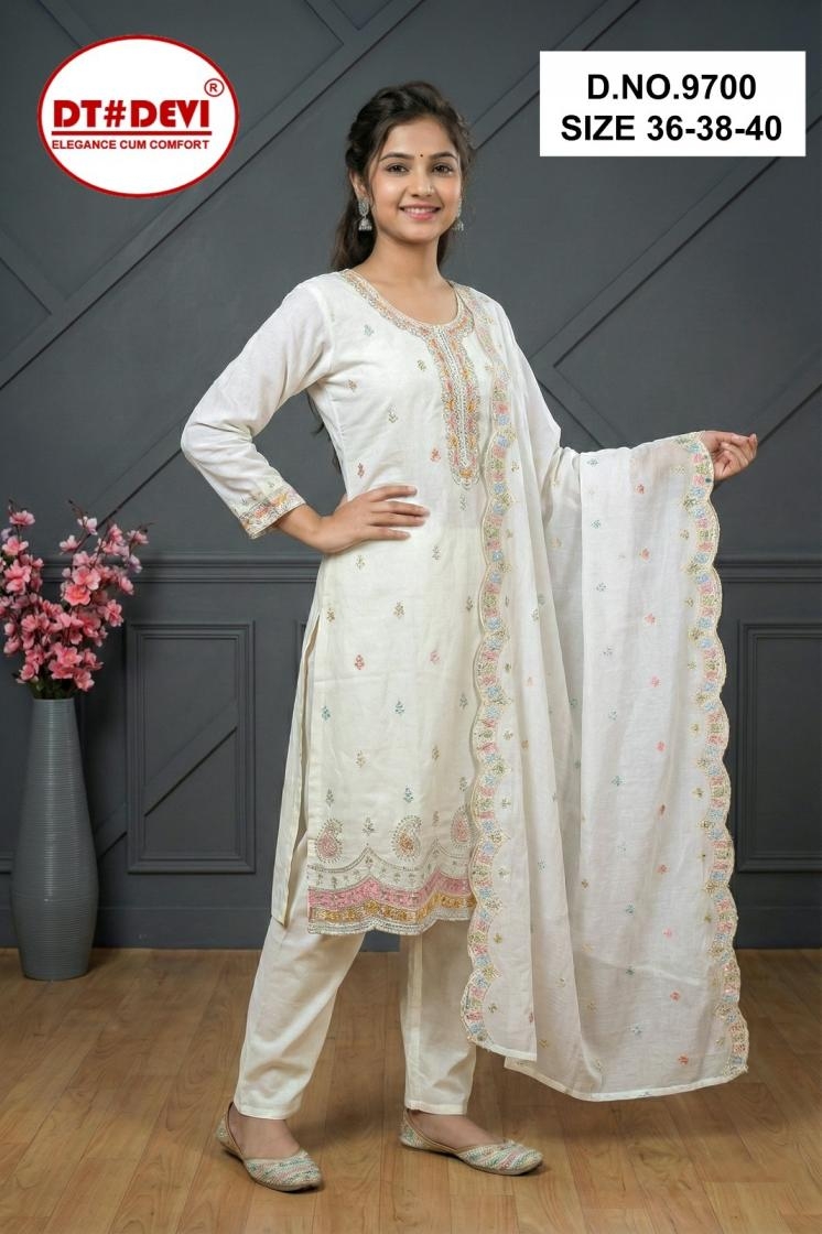 dt devi nilakshi 9700 roman silk wholesale readymade suit