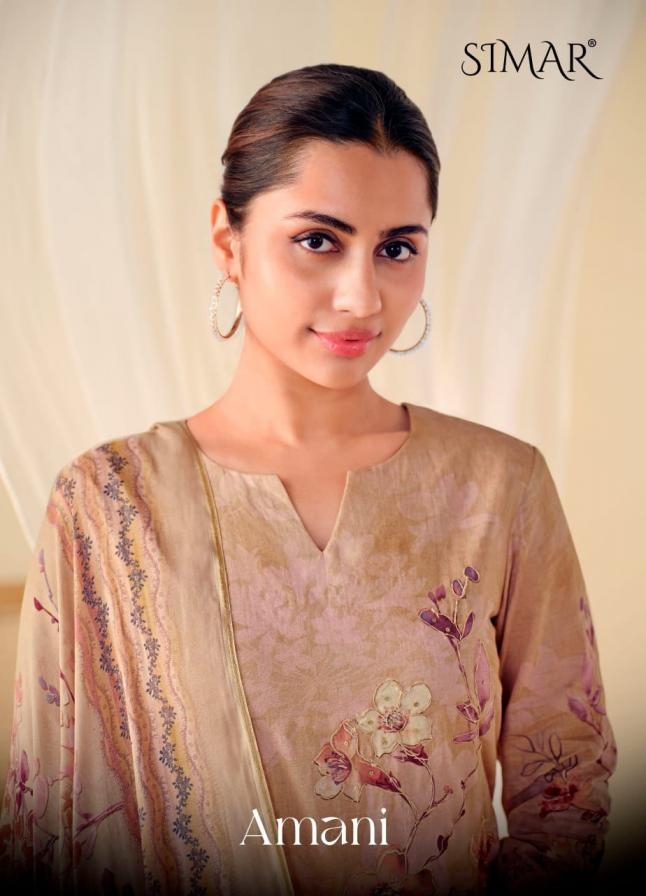 glossy simar amani series 9222 lawn cotton wholesale suit