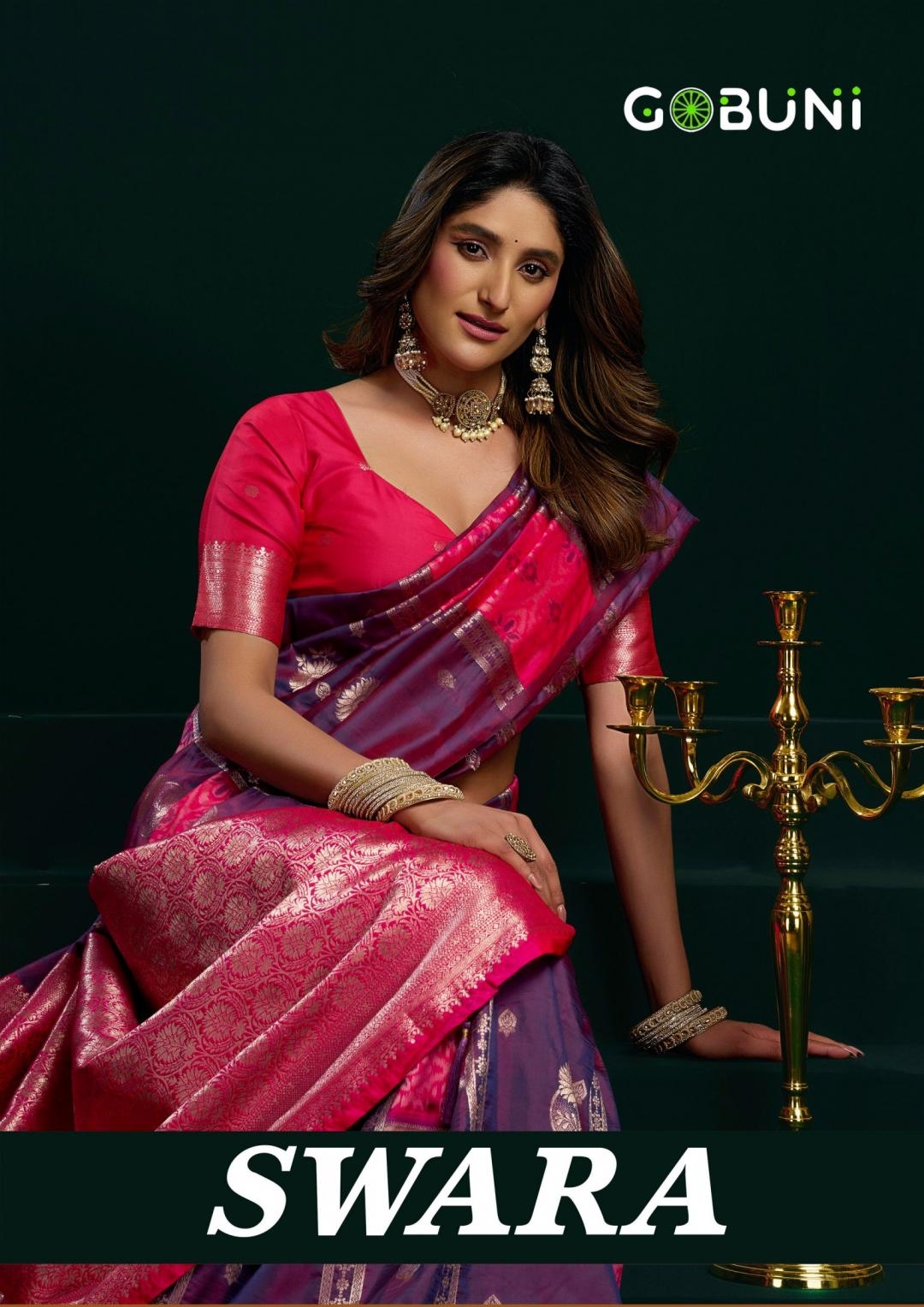 gobuni swara series 3201-3206 soft silk wholesale sarees