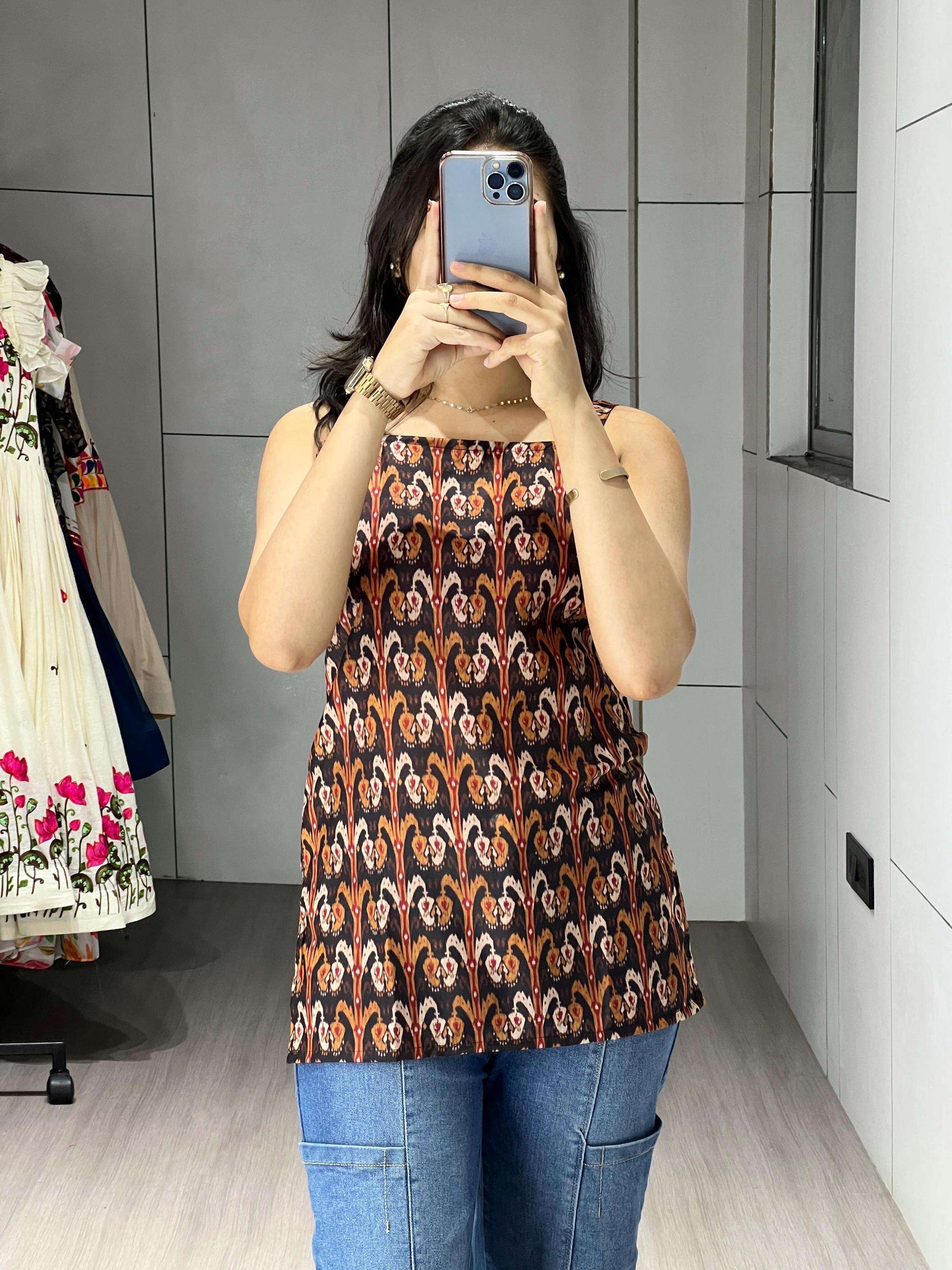 grtn5002 cambric cotton readymade short kurti