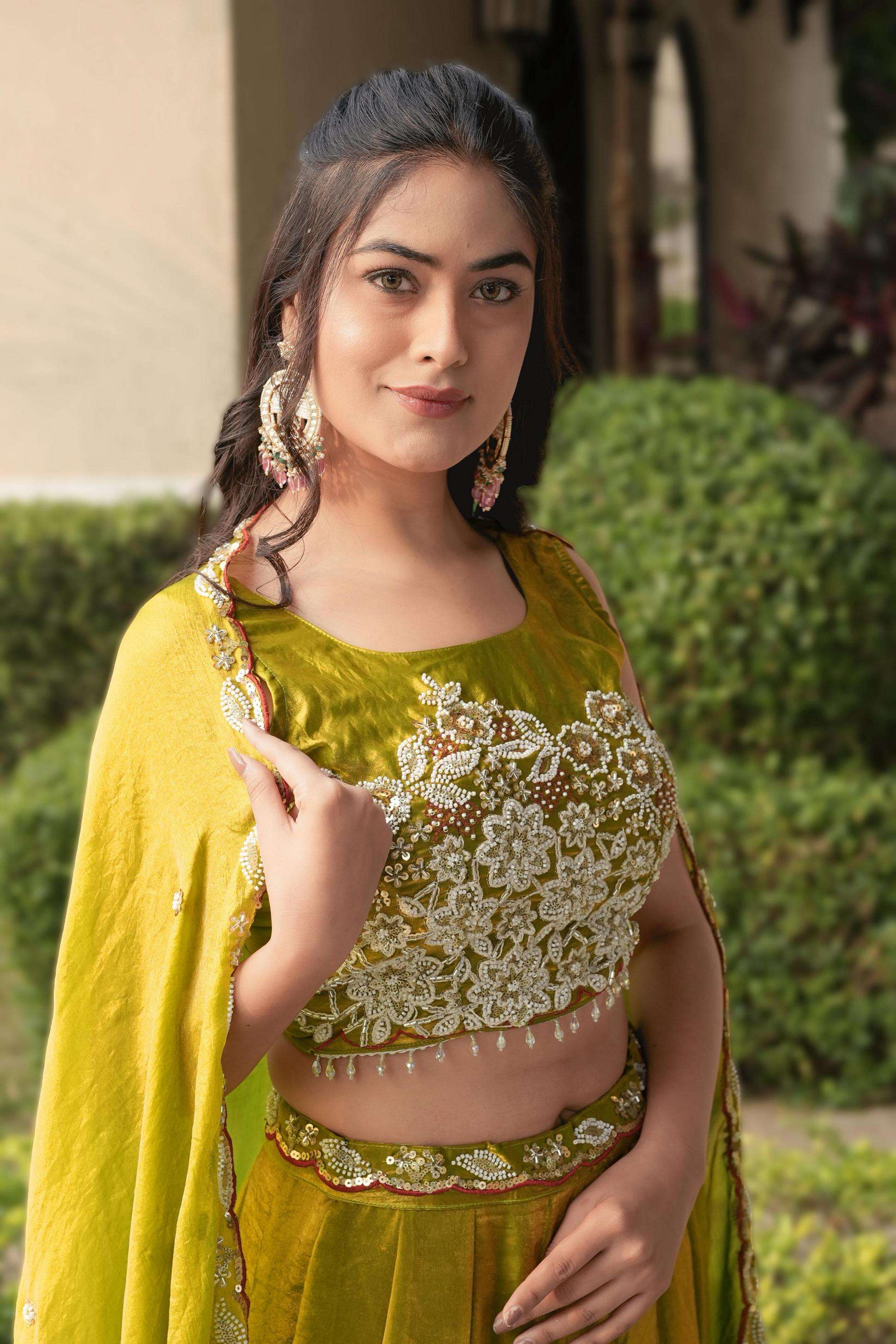 grtn8124 half saree fandy stitch lehenga unstitch choli for womens