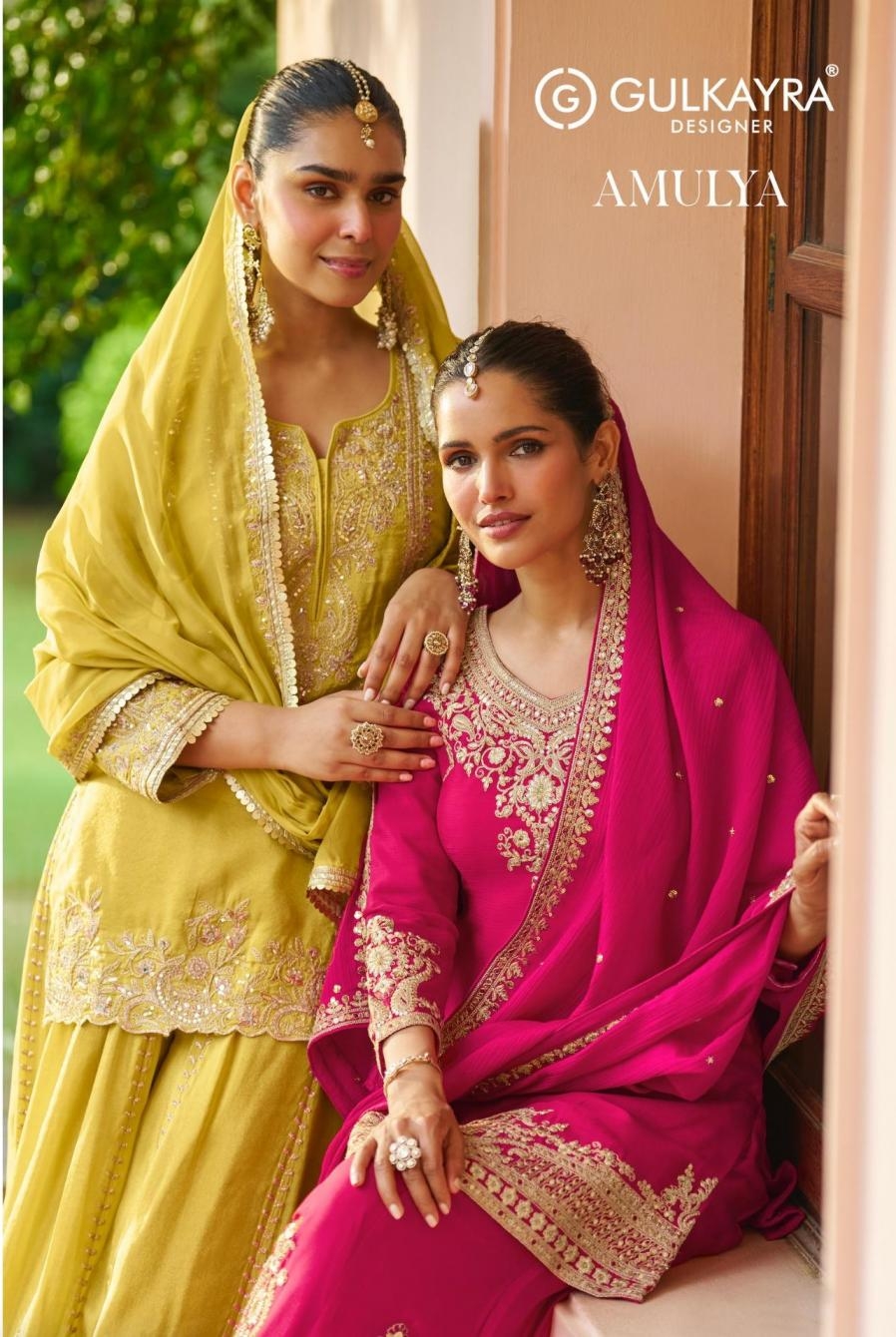 gulkayra amulya series 7653-7655 chinon wholesale readymade suit 