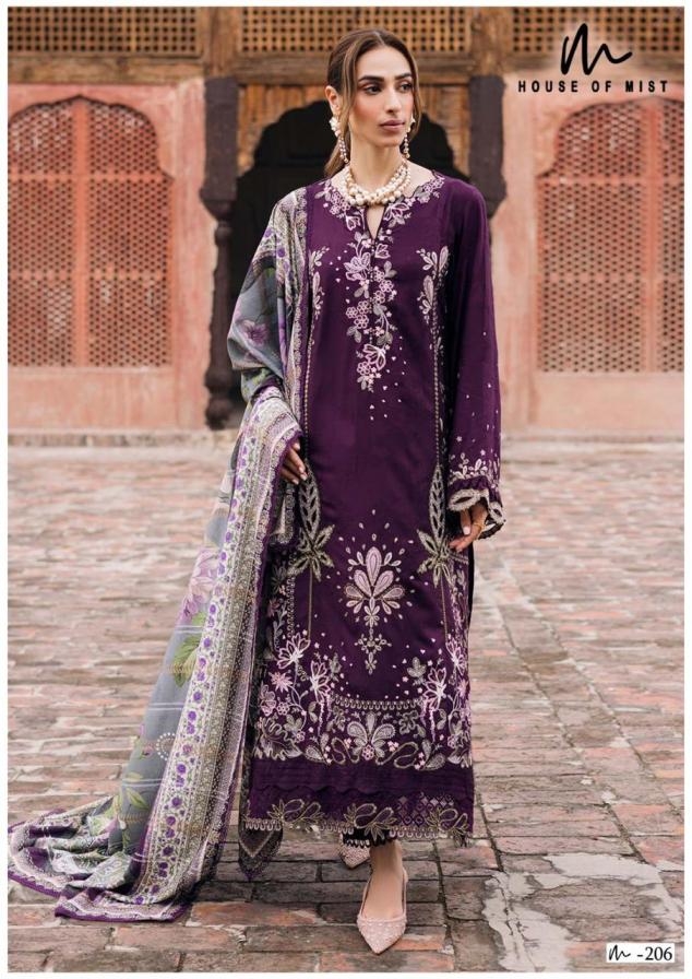 house of mist ghazal cotton collection vol 21 series 201-206 cotton wholesale suit 
