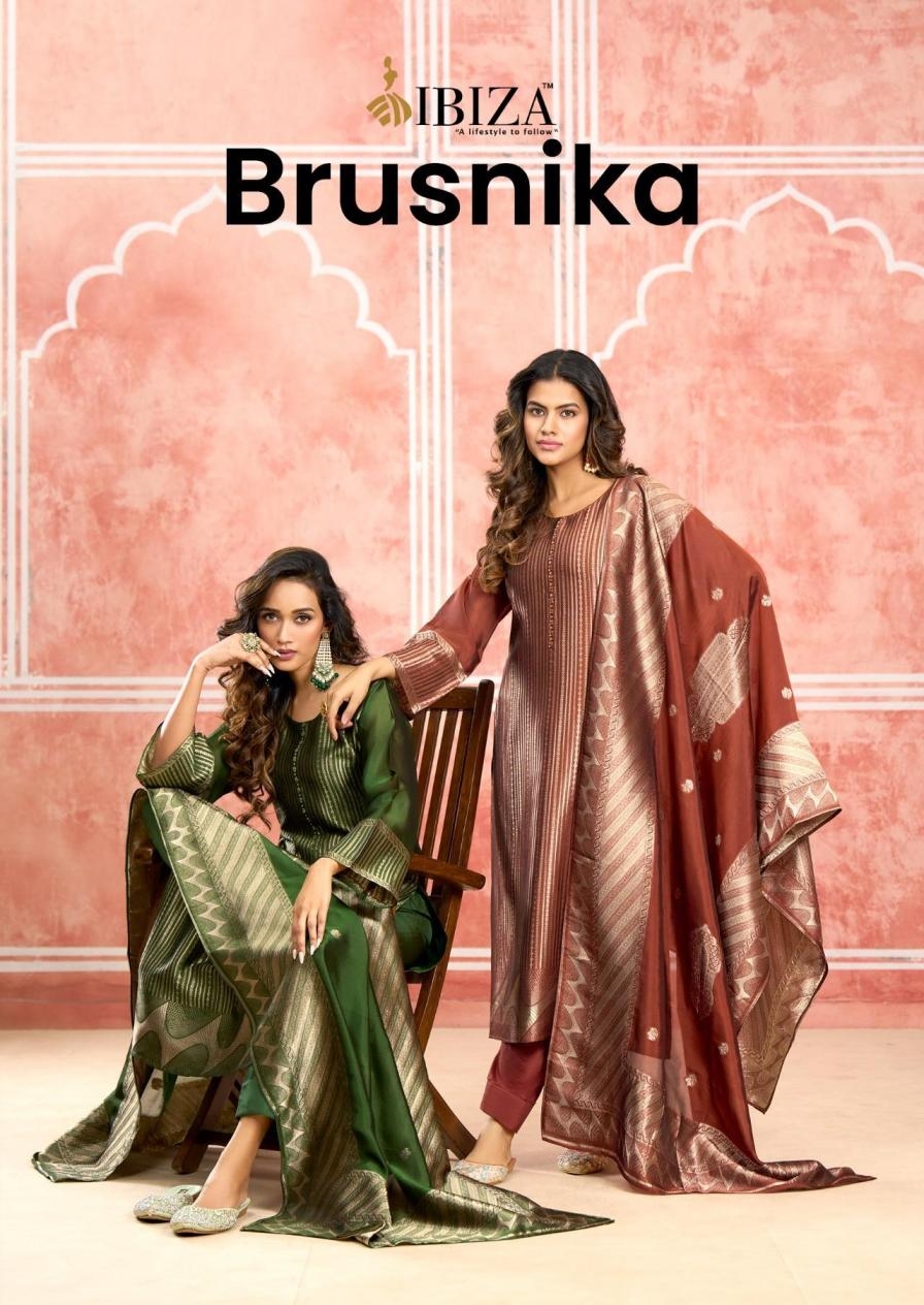 ibiza brusnika series 2981-2984 banglory silk jacquard wholesale suit