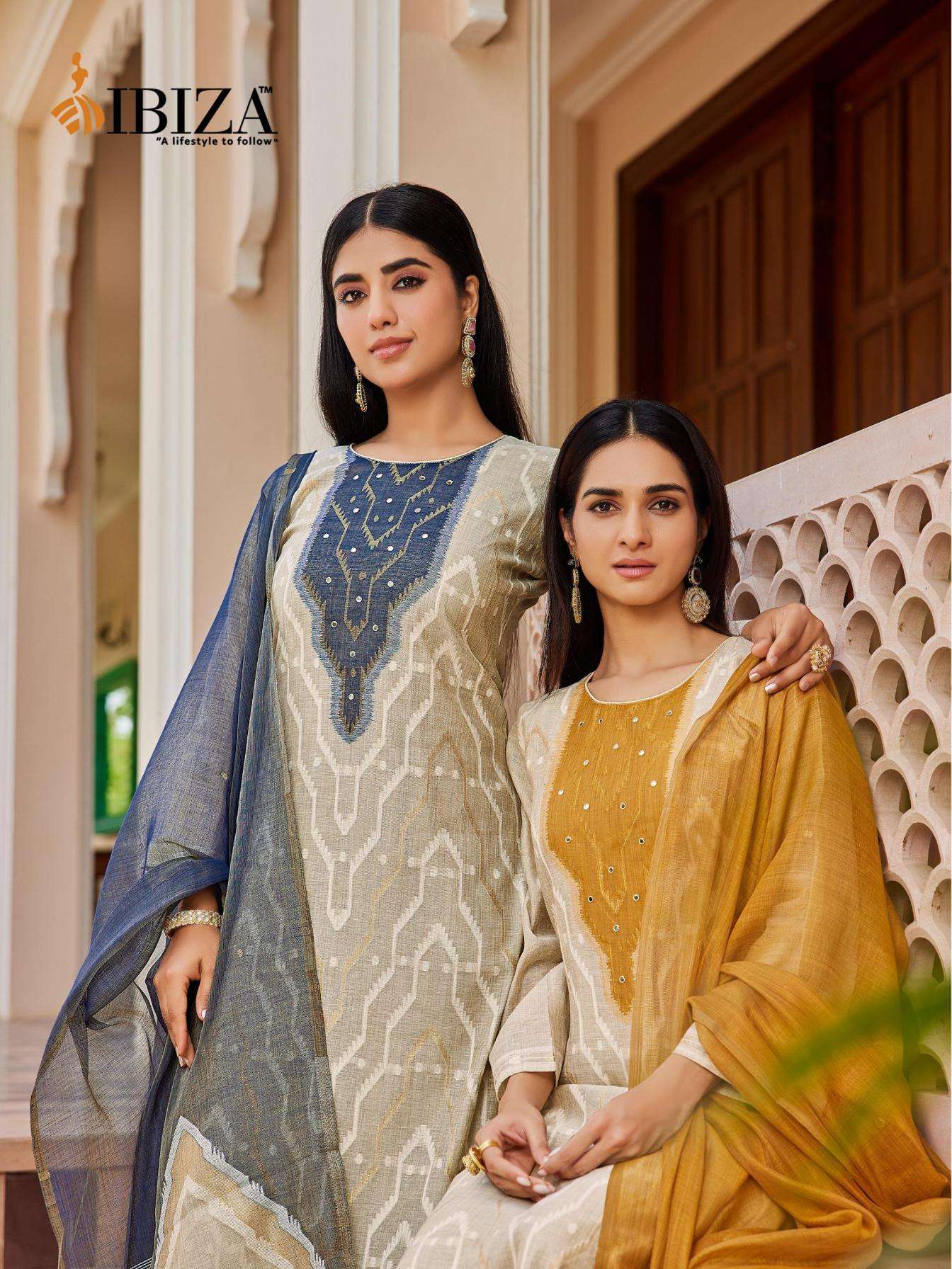 ibiza saptrangi series 15893-15896 silk jacquard wholesale suit 