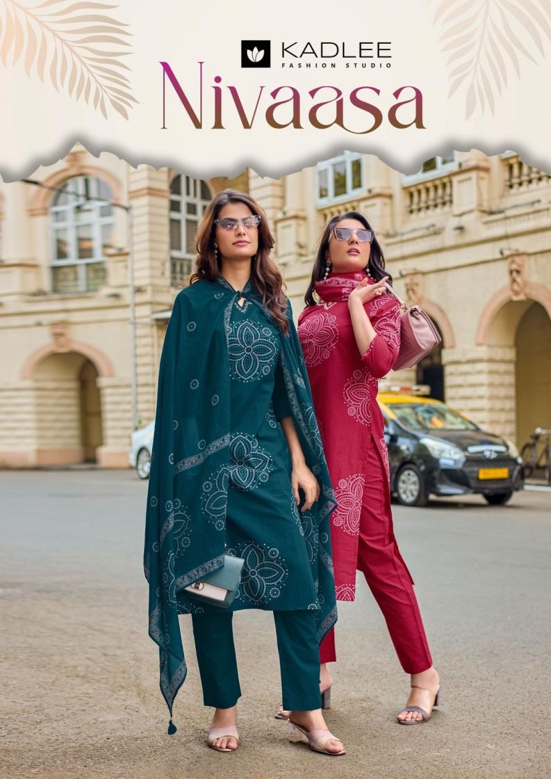 kadlee nivaasa series 3001-3004 Dhabu Cotton Print readymade suit