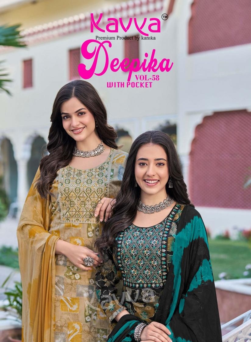 kavya deepika vol 58 series 58001-58010 CAPSULE readymade suit 