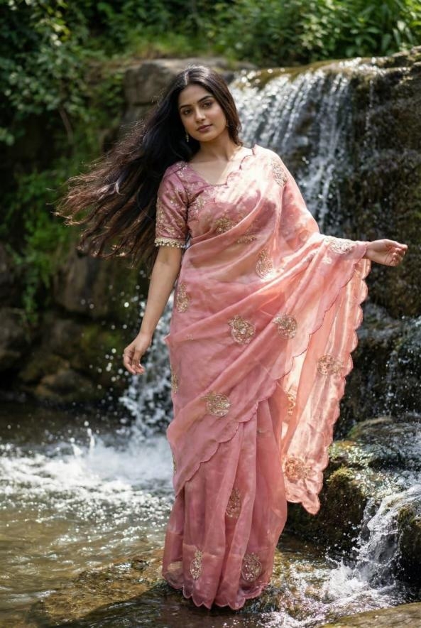 kc 204 amazing embroidery soft silk saree online