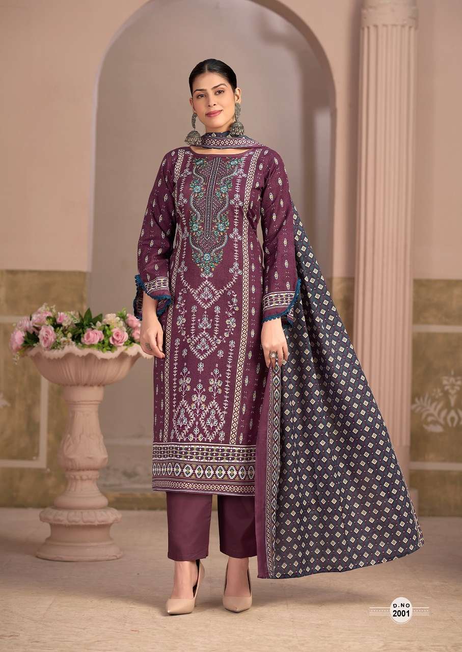 Keval fab Muzlin Vol-2 series 2001-2008 Soft Cotton wholesale suit 
