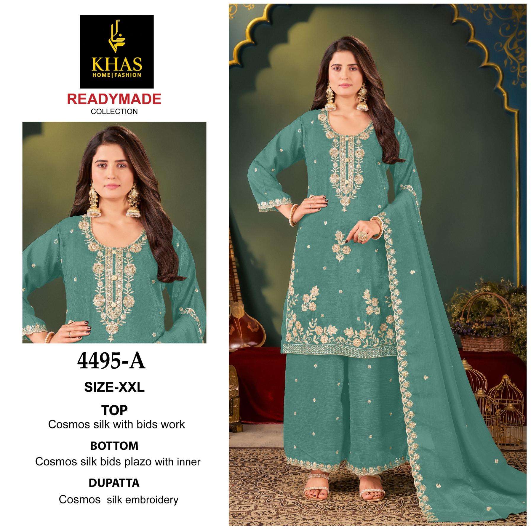 khas 4495 readymade crunchy silk pakistani dress