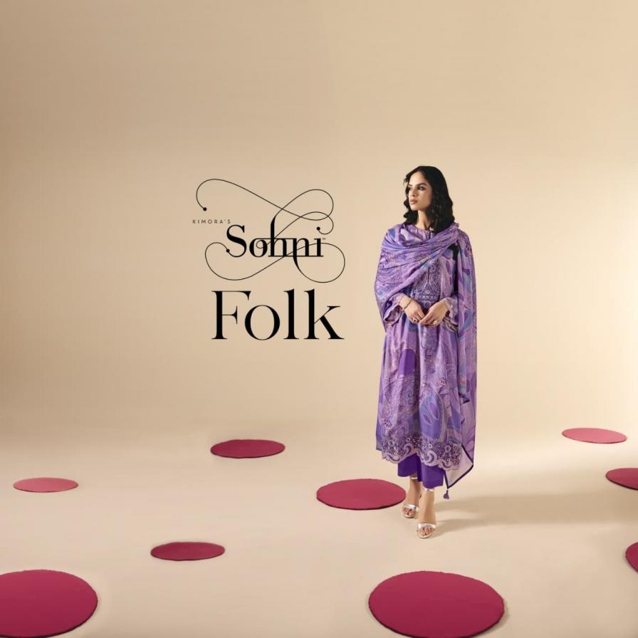 kimora sohni folk series 491-494 muslin wholesale suit