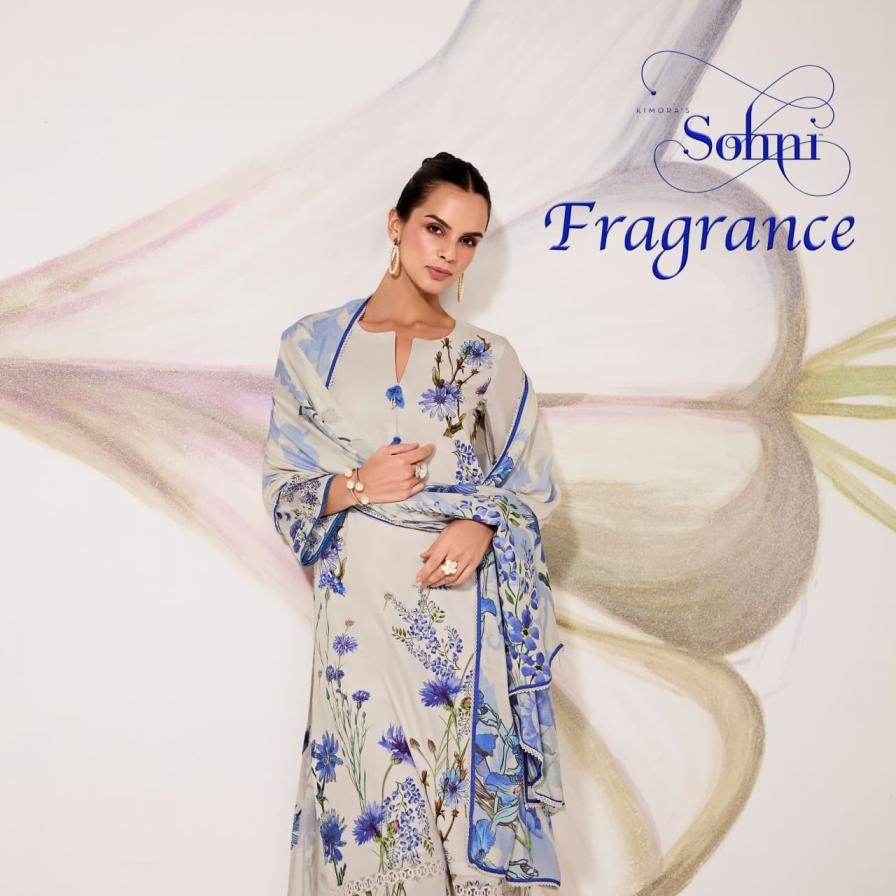 kimora sohni fragrance vol 53 series 601-604 cotton lawn wholesale suit