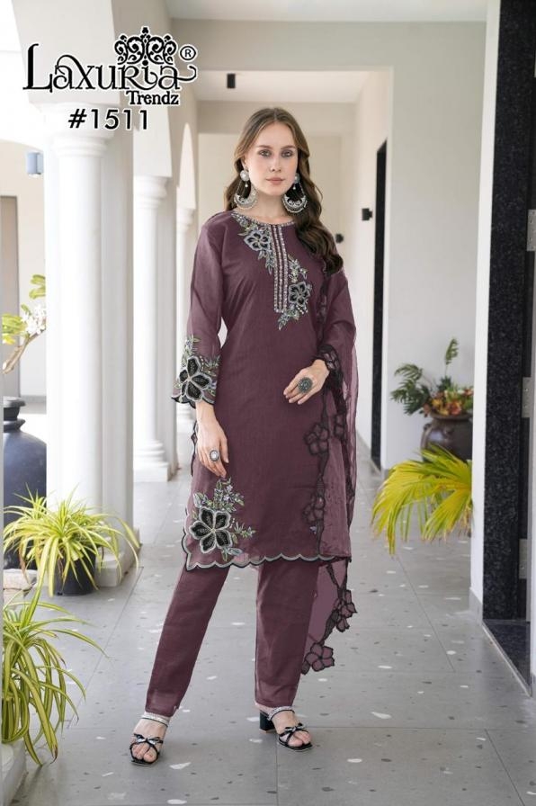 laxuria trendz 1511 georgette pakistani readymade suit