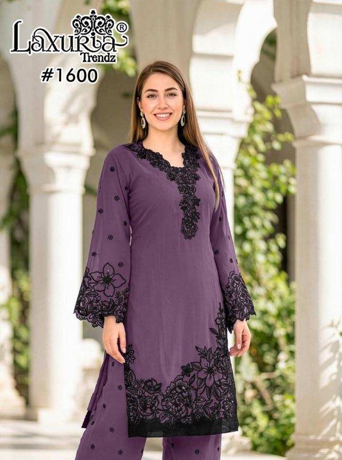 laxuria trendz 1600 fox georgette wholesale readymade suit 