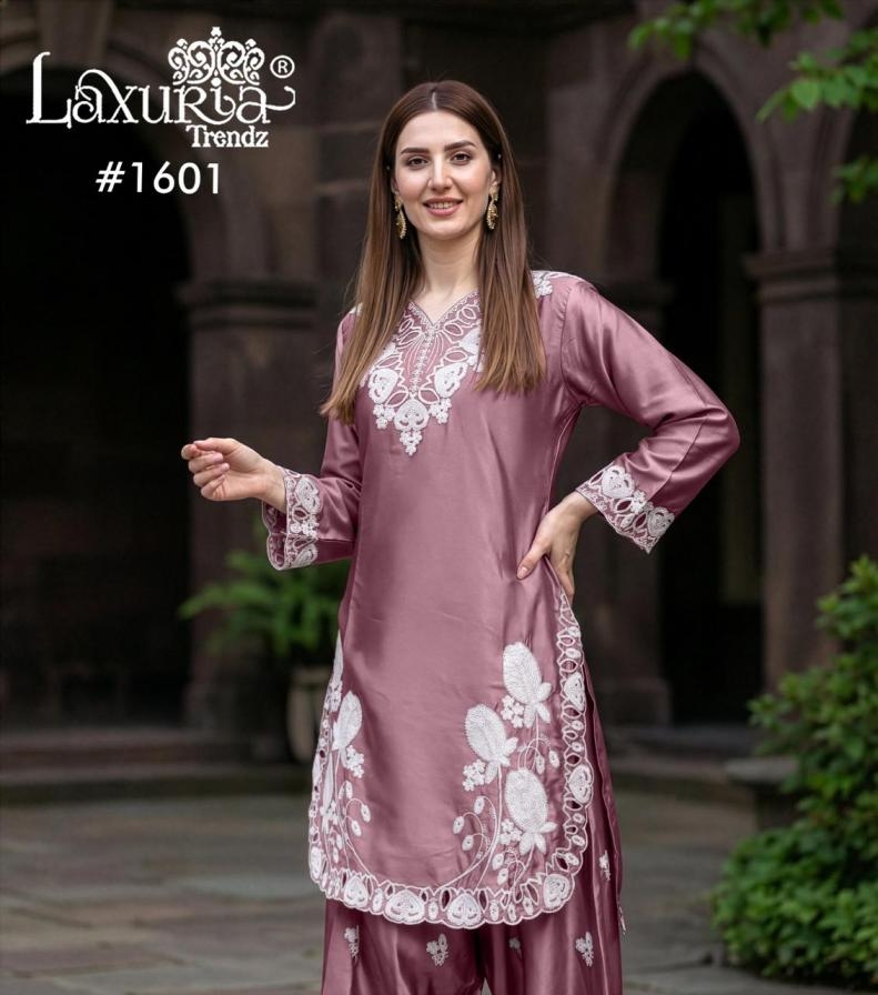 laxuria trendz 1601 satin fully stitch pakistani suits online sale