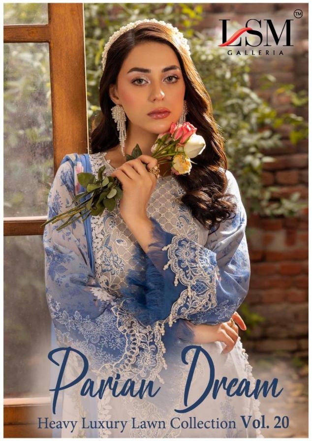 lsm galleria parian dream heavy luxury lawn collection vol 20 series 2001-2006 lawn suit