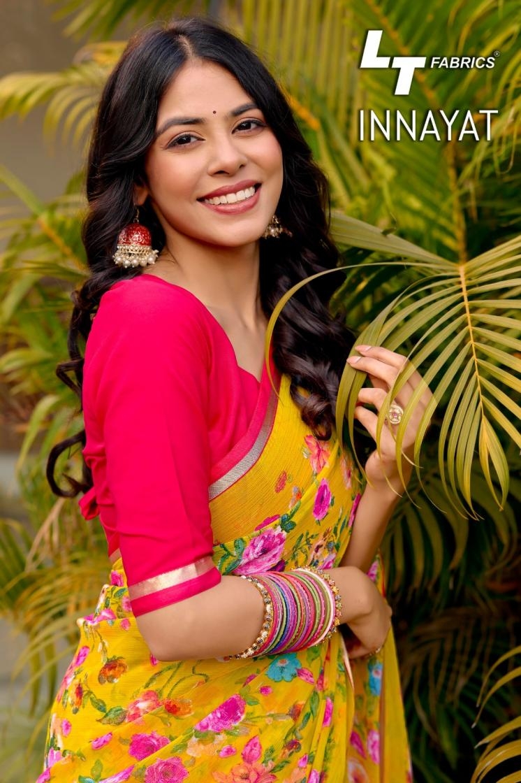 lt fashion innayat series 101-108 chiffon hit design sarees