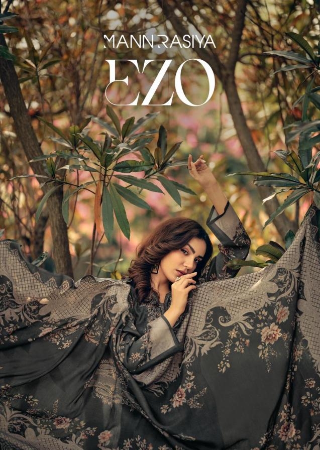 mannrasiya ezo series 3128-3131 bemberg muslin silk wholesale suit