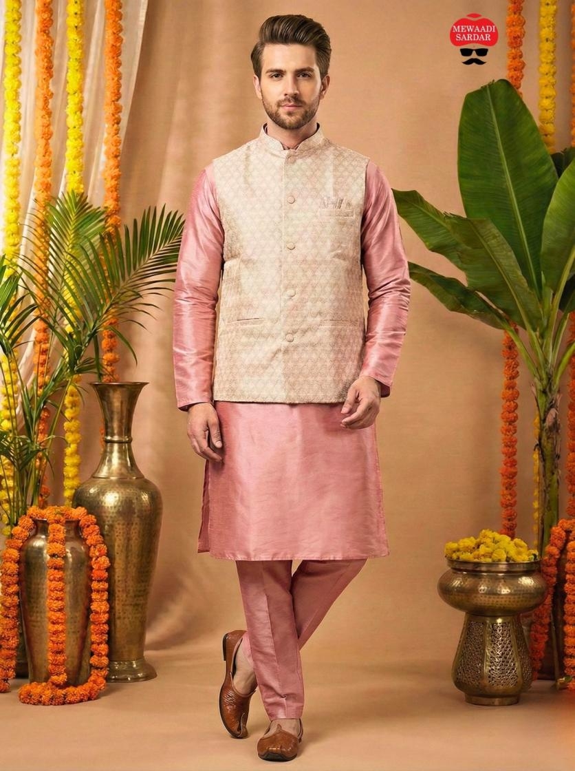 manyavar nx festive wear mens fullstitch koti with kurta and pant